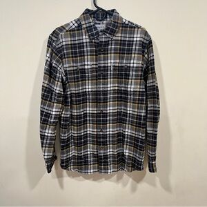 Carhartt Men's Trumbull Plaid Flannel Button Shirt size medium EUC